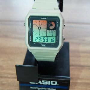 NWT Casio Digital Watch in Mint Green with Black Accents